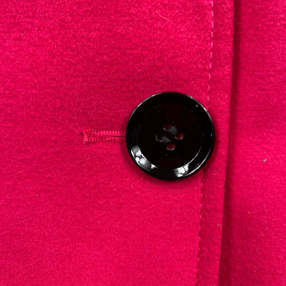 Worthington Womens Fuchsia Pink Double Breasted Pea Coat Jacket XL Extra Large - Picture 5 of 11